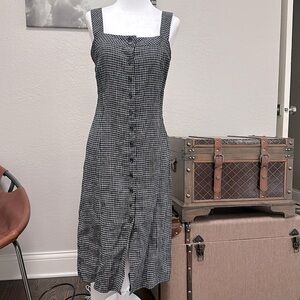 Linen Button through dress